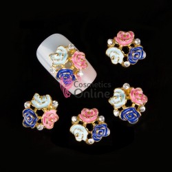 Decoratiuni 3D Metalice 161 Floricele Colorate 